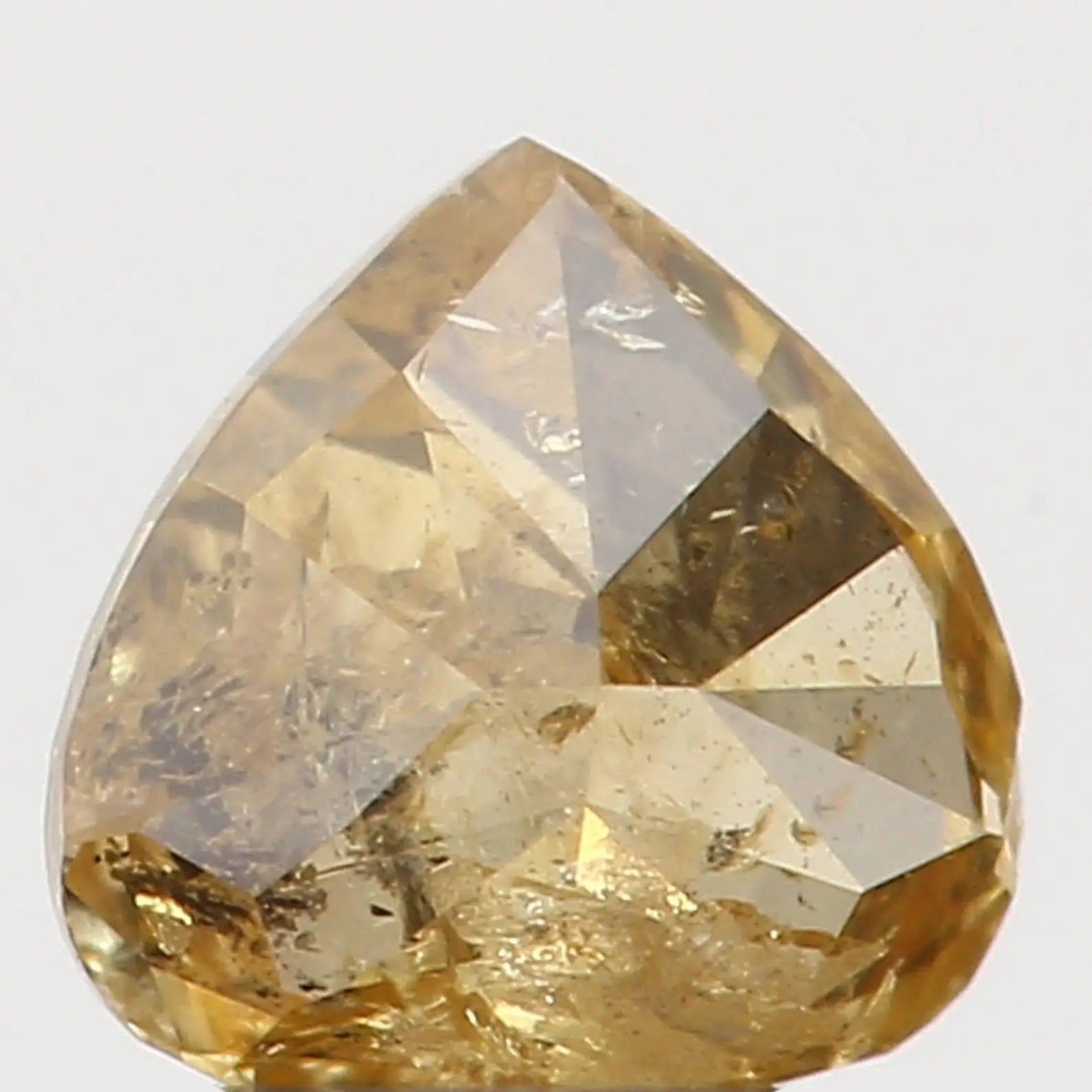 0.19 Ct Natural Loose Heart Shape Diamond Yellow Green Color Heart Diamond 3.70 MM Natural Loose Diamond Heart Brilliant Cut Diamond N7306