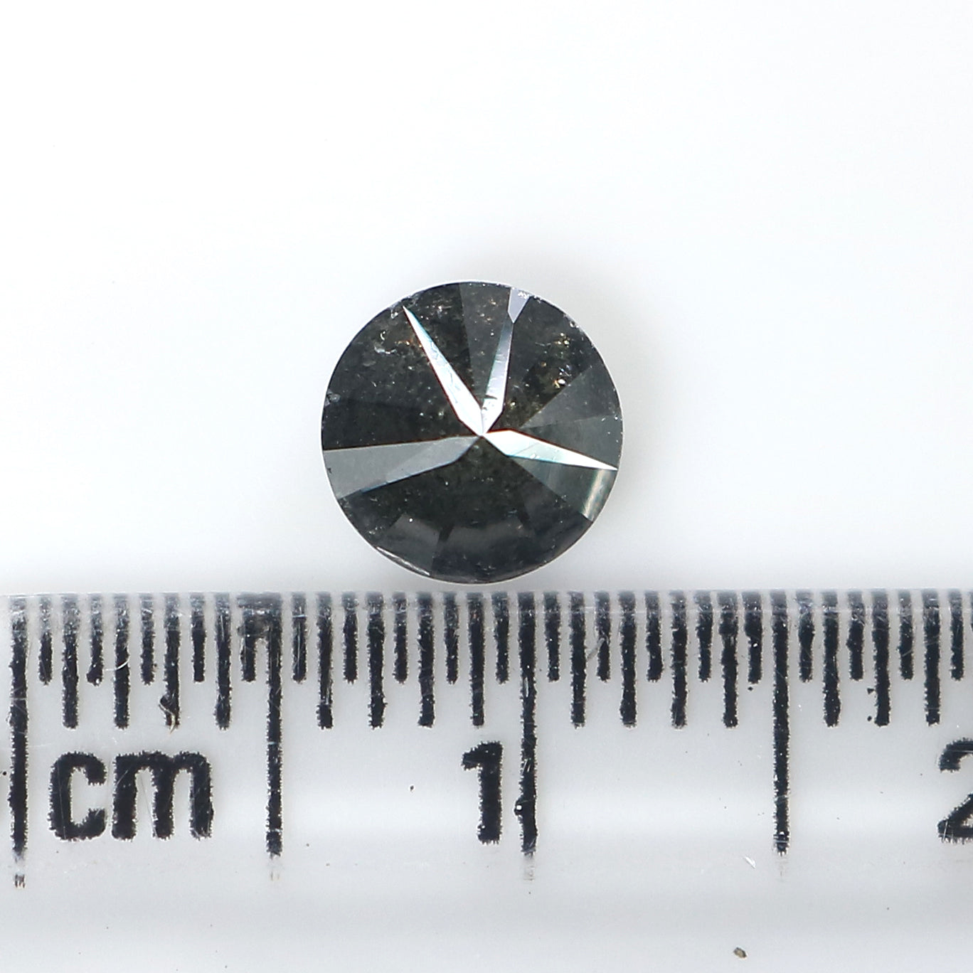 1.02 CT Natural Loose Round Cut Diamond Black Grey Color Round Shape Diamond 5.95 MM Salt And Pepper Round Brilliant Cut Diamond QL3094
