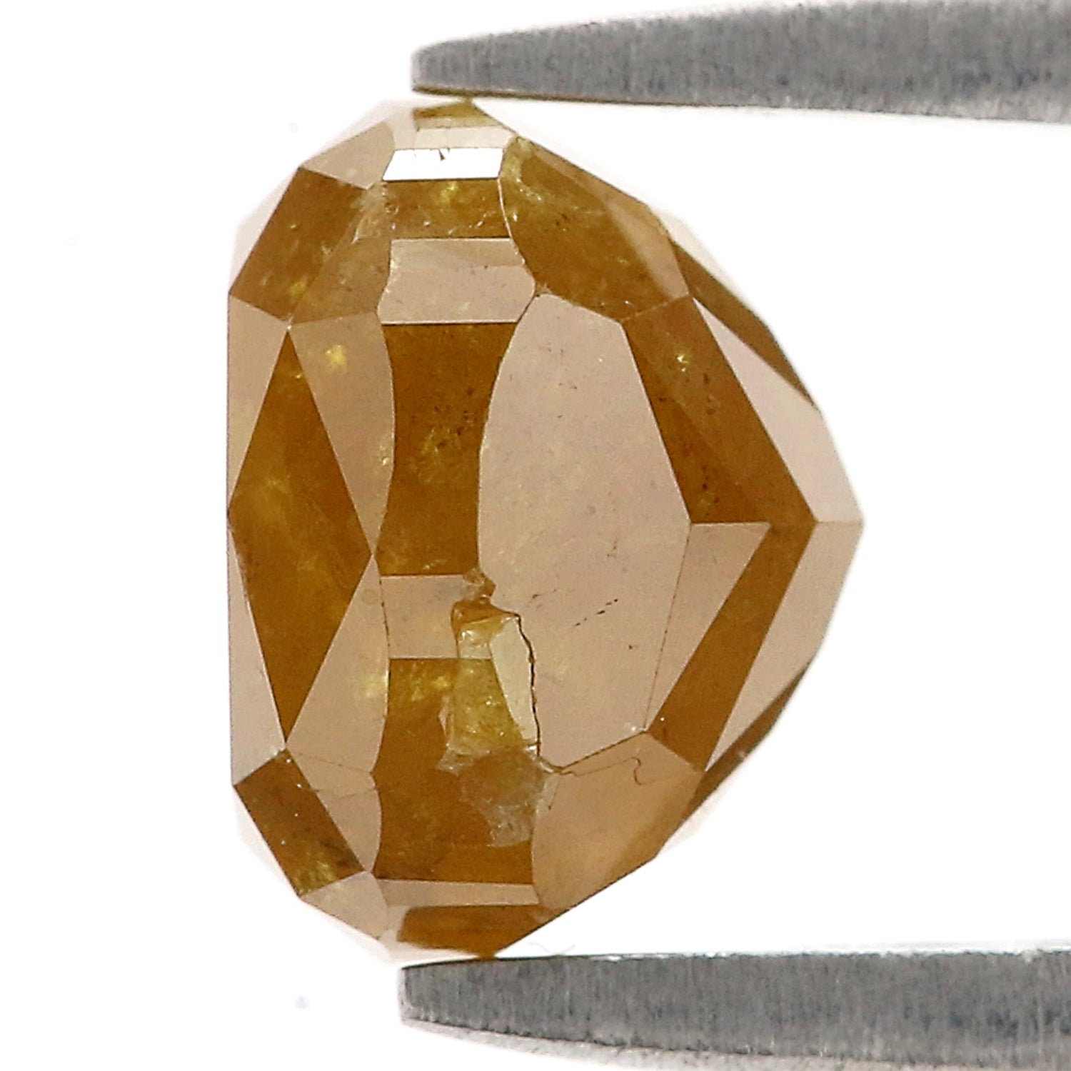 Natural Cushion Yellow Diamond 2.83 CT Loose Brilliant Cut Yellow Color Stone 7.65 MM Rustic Cushion Diamond Custom Engagement Ring L3645