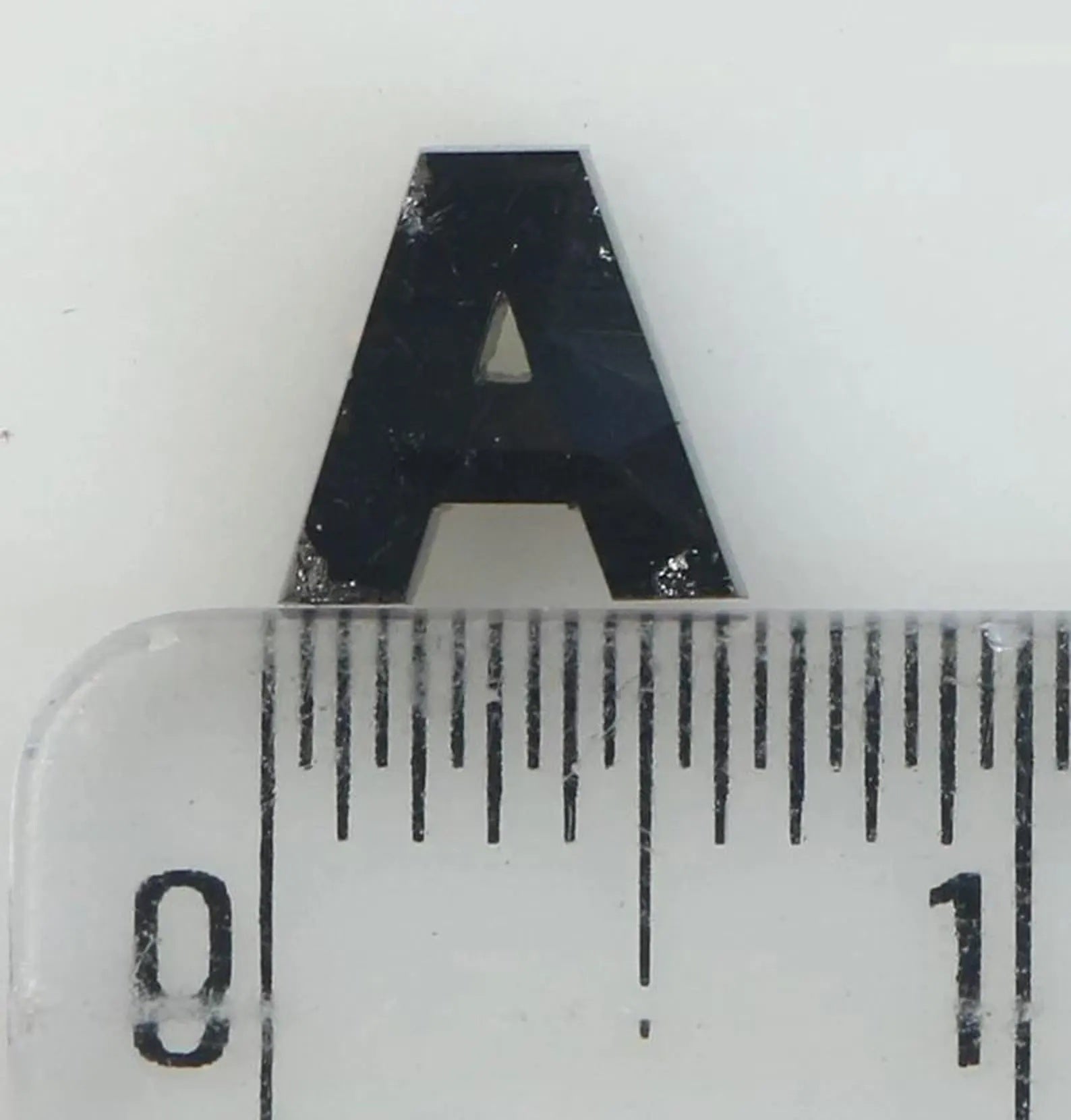 0.68 Ct Natural Loose Alphabet A Diamond Black Color Alphabet Cut Diamond 6.00 MM Natural Loose Diamond Black Alphabet Shape Diamond NQ9905