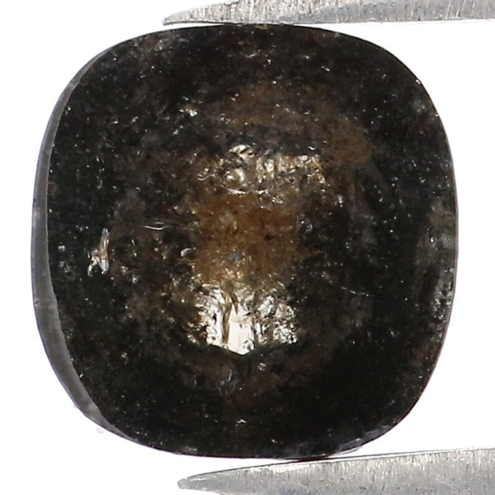 1.63 CT Natural Loose Cushion Shape Diamond Black Color Cushion Shape Diamond 7.35 MM Natural Loose Diamond Black Cushion Diamond NQ9429