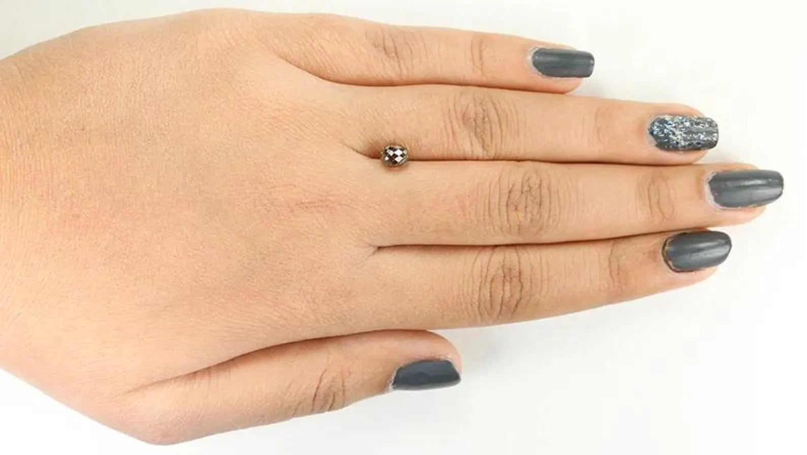 1.18 Ct Natural Loose Briolette Shape Diamond Brown Color Drop Diamond 6.15 MM Natural Loose Brown Color Briolette Rose Cut Diamond NQ469