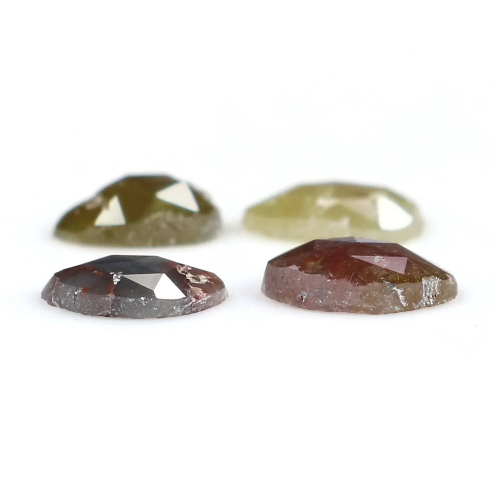 1.51 CT Natural Loose Slice Shape Diamond Mix Color Irregular Cut Diamond 5.40 MM Natural Diamond Mix Color Slice Rose Cut Diamond NQ2134