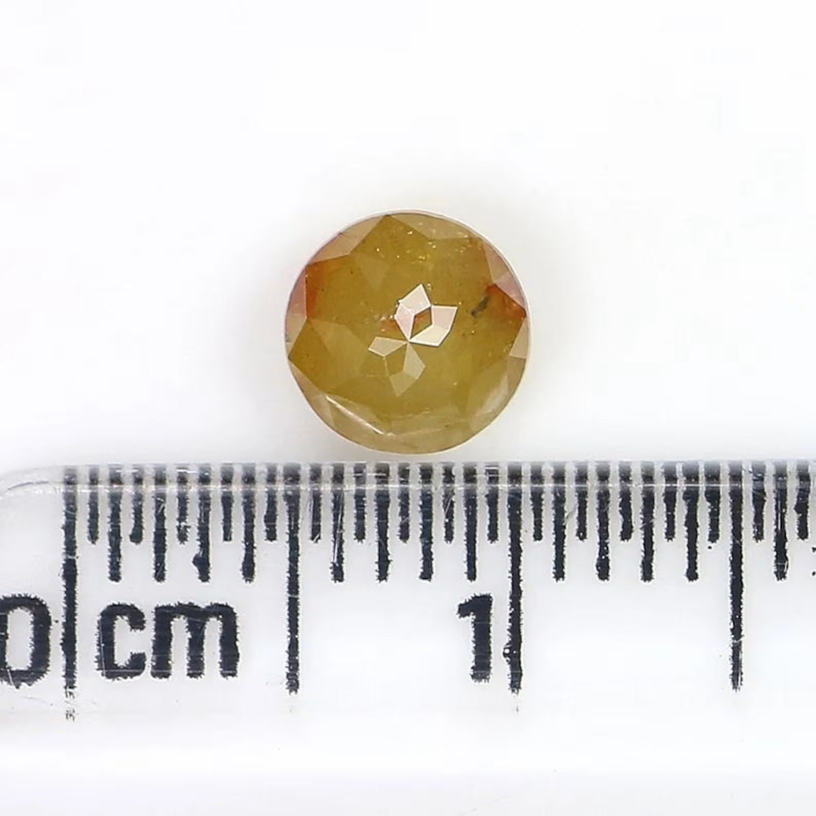 0.72 CT Natural Loose Round Shape Diamond Yellow Color Round Diamond 5.50 MM Natural Diamond Yellow Color Round Rose Cut Diamond NQ1112