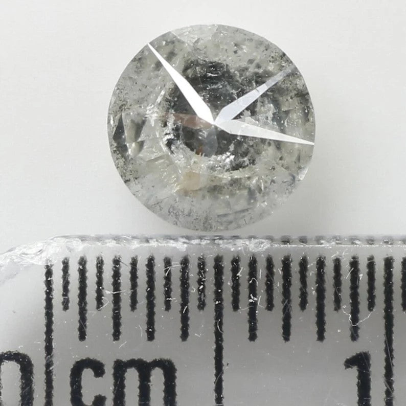0.95 Ct Natural Loose Round Shape Diamond Grey Color Round Cut Diamond 6.20 MM Natural Loose Diamond Grey Round Brilliant Cut Diamond NQ1054