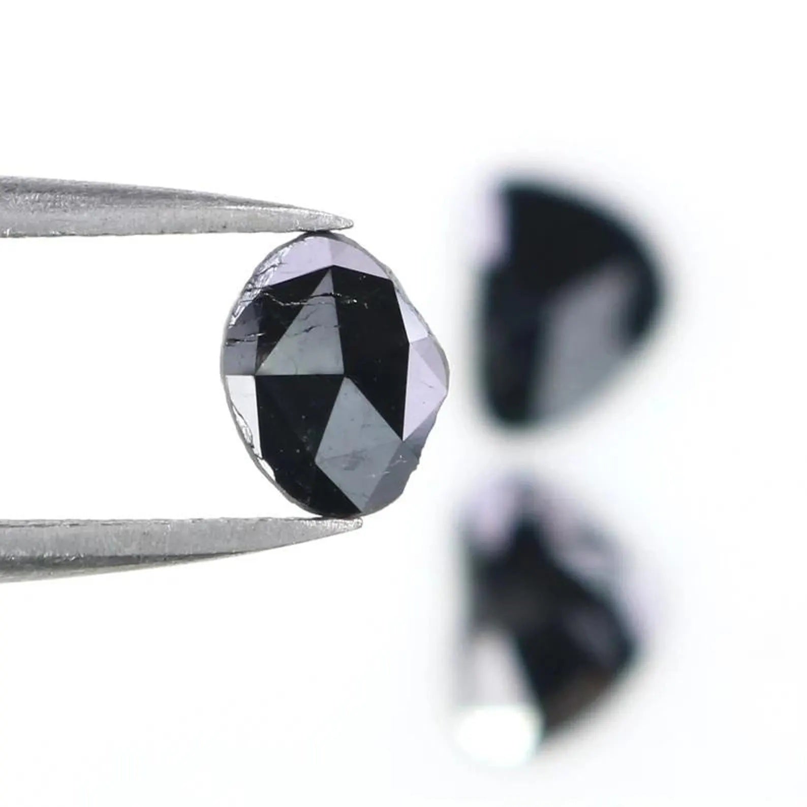 1.01 CT Natural Loose Slice Shape Diamond Slice Black Color Irregular Cut Diamond 7.30 MM Natural Diamond Slice Rose Cut Diamond NQ2261