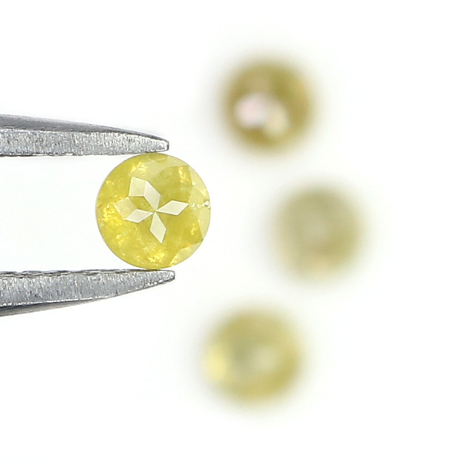 0.73 CT Natural Loose Rose Cut Diamond Yellow Grey Color Round Cut Diamond 3.10 MM Natural Loose Diamond Round Rose Cut Shape Diamond LQ6384