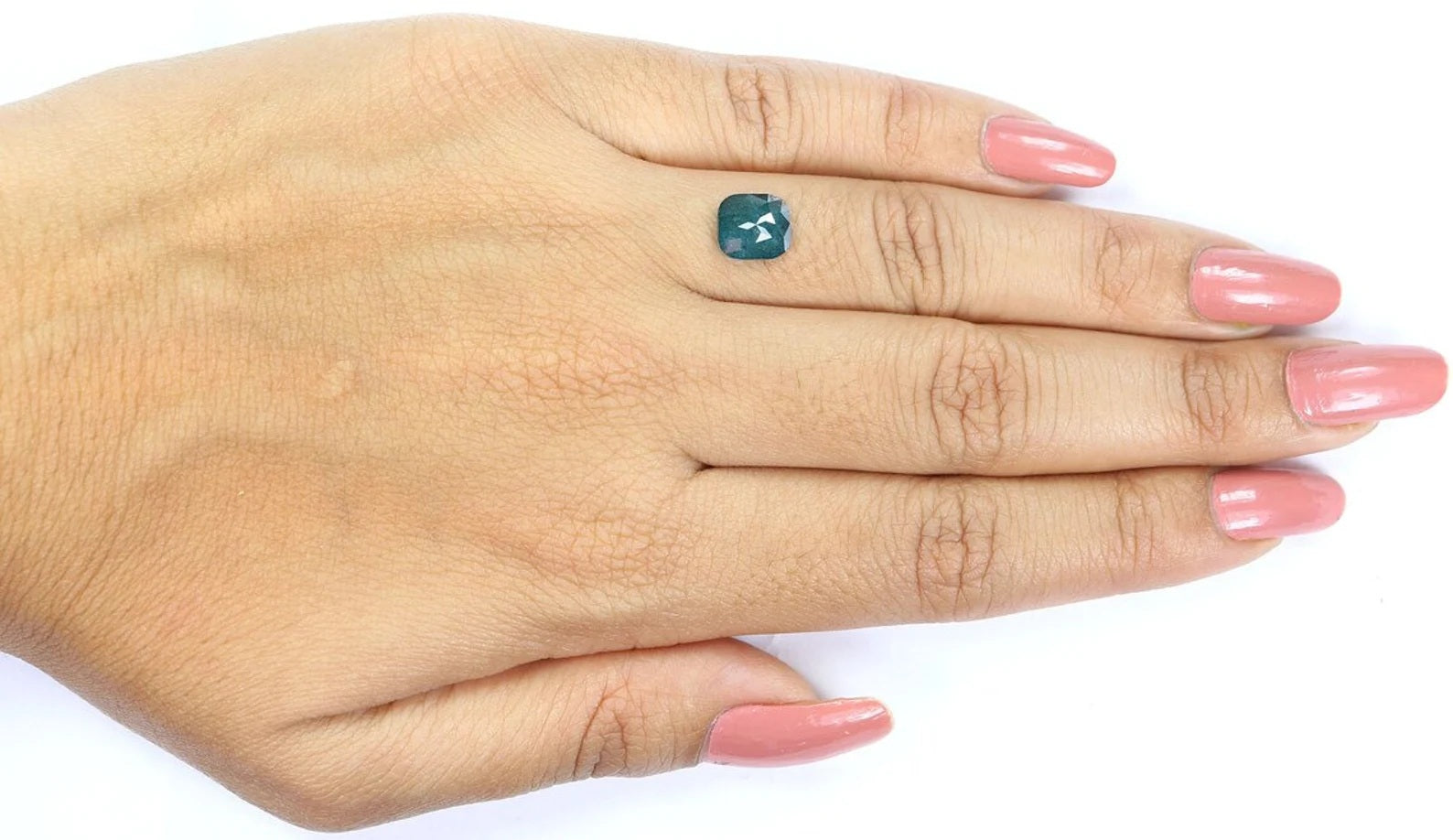 1.40 CT Natural Loose Cushion Shape Diamond Blue Color Cushion Diamond 7.60 MM Natural Loose Diamond Cushion Shape Rose Cut Diamond NQ9729