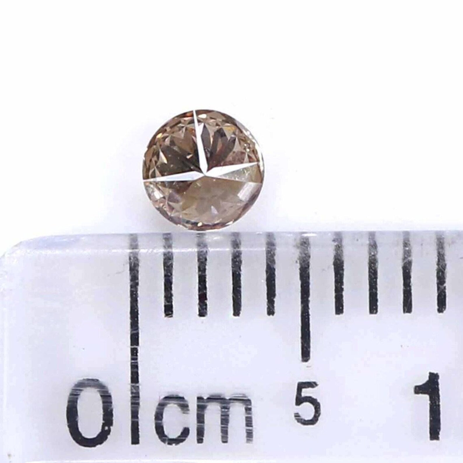 0.17 Ct Natural Loose Round Shape Diamond Brown Color Round Diamond 3.60 MM Natural Diamond Brown Color Round Brilliant Cut Diamond NQ1949