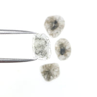 Natural Loose Slice Diamond, Salt And Pepper Slice Diamond, Natural Loose Diamond, Slice Rose Cut ,Irregular Cut, 1.44 CT Slice Shape L6106