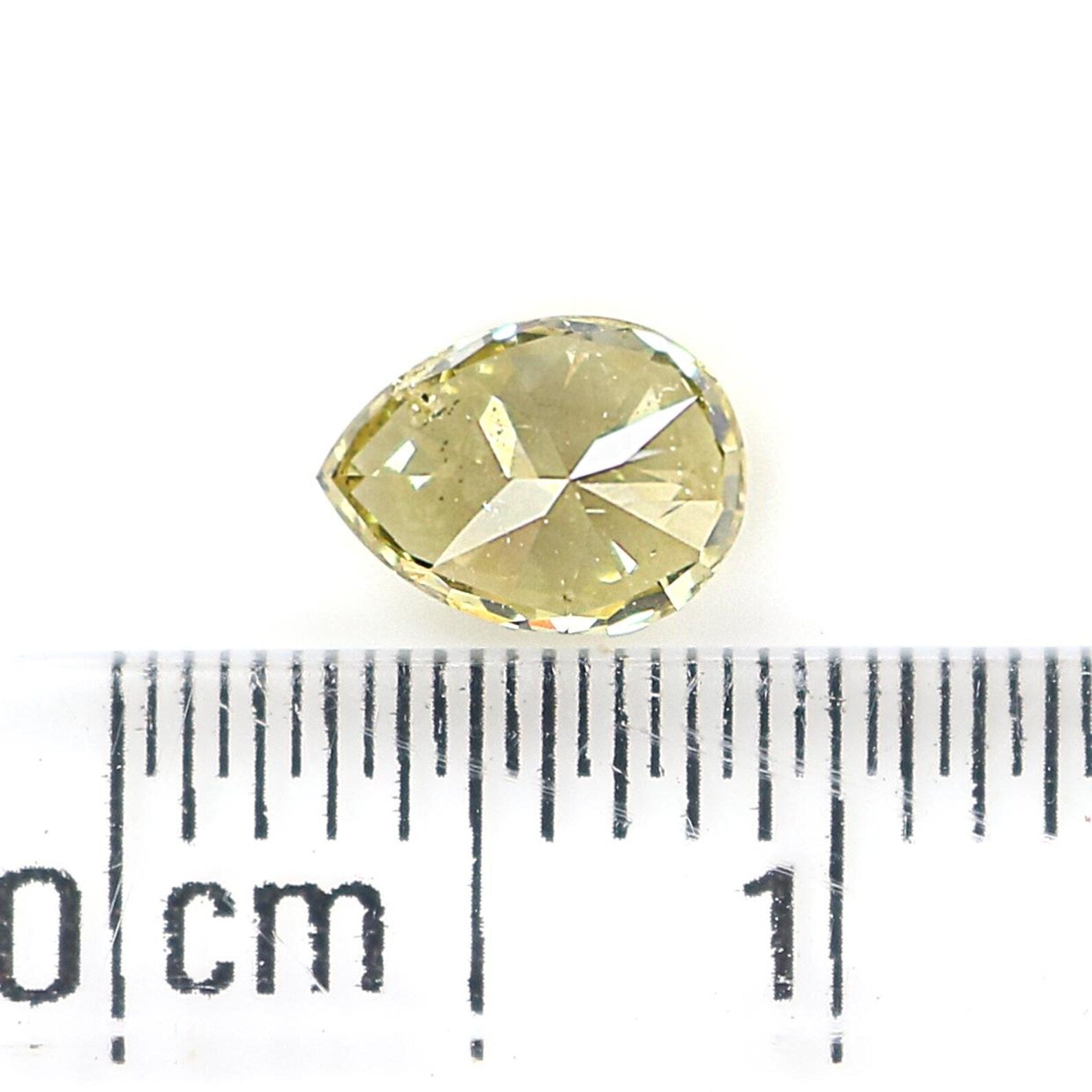 0.53 Ct Natural Loose Pear Shape Diamond Yellow Color Pear Cut Diamond 6.00 MM Natural Loose Yellow Color Pear Brilliant Cut Diamond QN6985