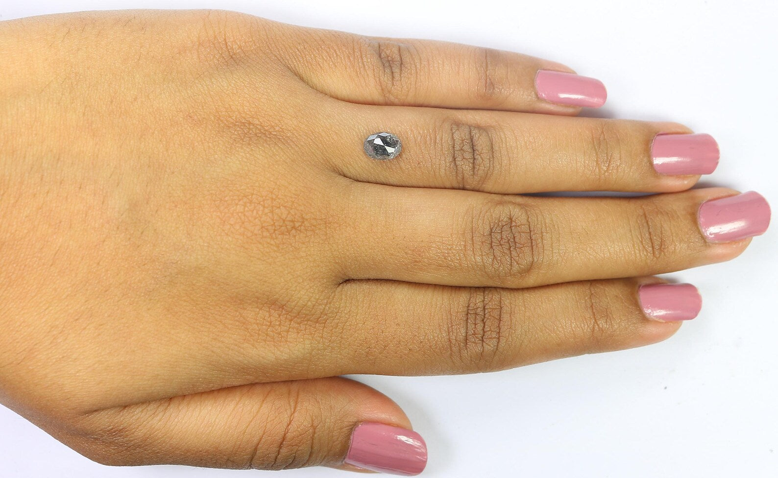 1.00 CT Natural Loose Oval Shape Diamond Salt And Pepper Oval Cut Diamond 6.85 MM Natural Loose Diamond Oval Shape Rose Cut Diamond QN1207