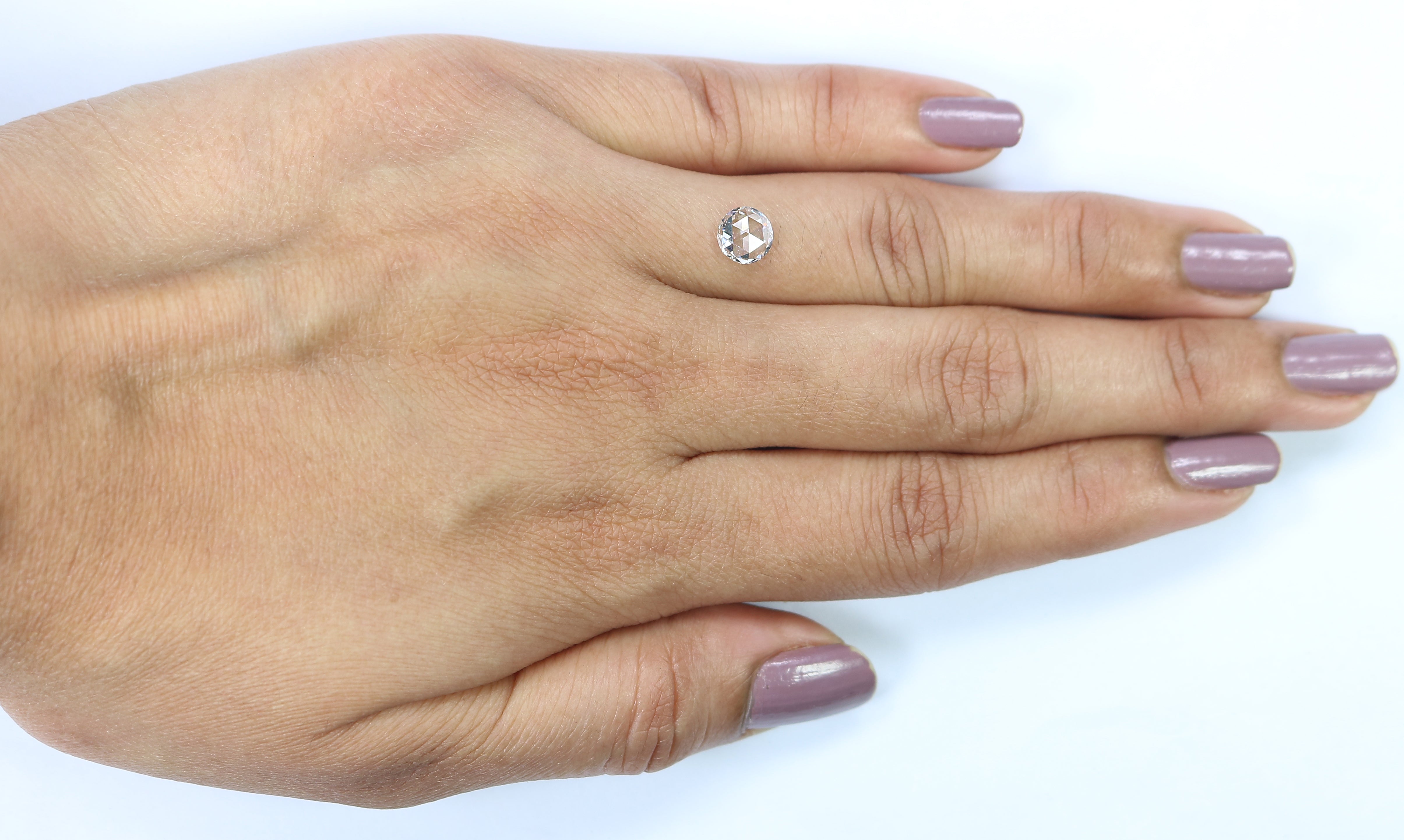 5.00 mm, 5.50 mm, 6.00 mm, Round Rose Cut Diamond E/F Color VS Clarity Lab Grown Diamond Lab Created Loose Diamond for Engagement Ring Q113