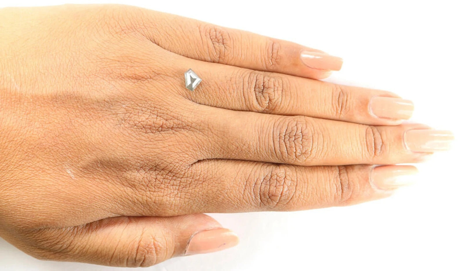 0.81 CT Natural Loose Shield Shape Diamond Salt And Pepper Shield Cut Diamond 5.50 MM Natural Diamond Shield Rose Cut Diamond QN1251