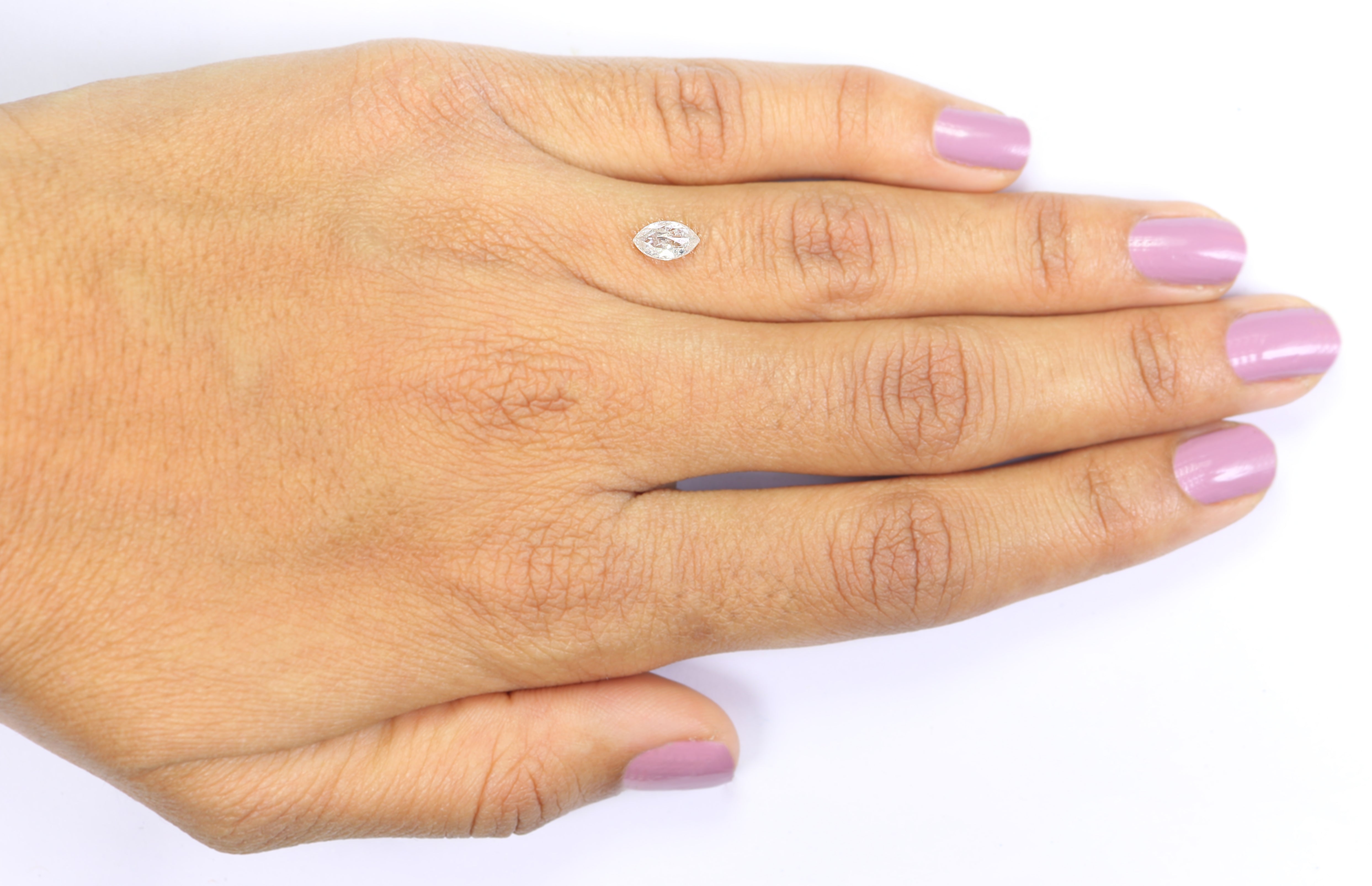 0.74 CT Natural Loose Marquise Shape Diamond Salt And Pepper Marquise Diamond 7.10 MM Natural Grey Color Marquise Rose Cut Diamond L3483