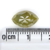 Natural Loose Marquise Diamond, Yellow Color Diamond, Natural Loose Diamond Marquise Rose Cut Diamond 3.06 CT Marquise Shape Diamond KDL6773