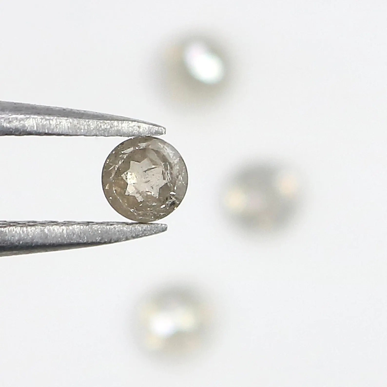 0.95 CT Natural Loose Round Rose Cut Diamond Grey Color Round Shape Diamond 3.55 MM Natural Loose Grey Color Round Rose Cut Diamond NQ2573
