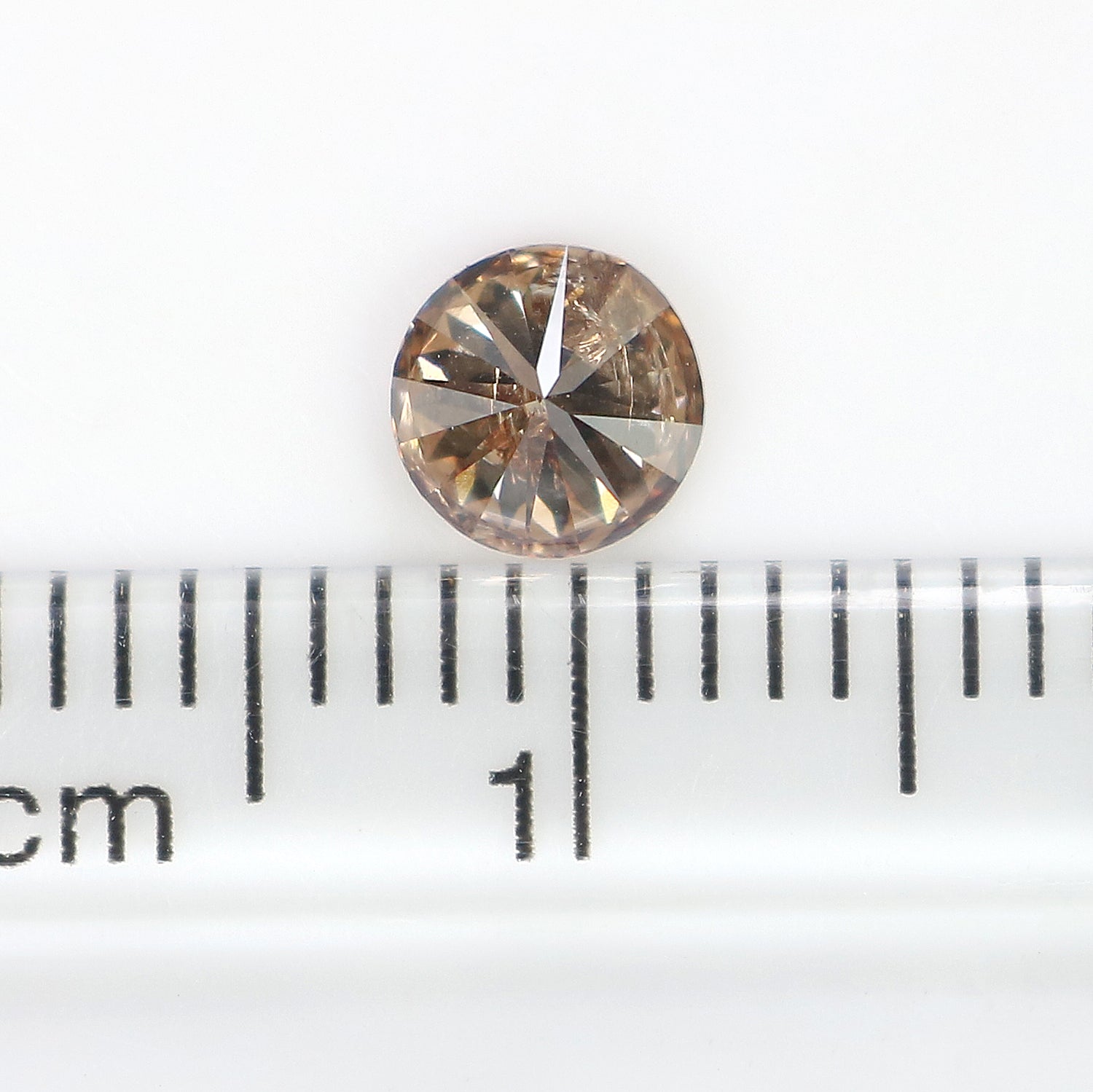 0.48 Ct Natural Loose Round Shape Diamond Brown Color Round Cut Diamond 4.85 MM Natural Brown Diamond Round Brilliant Cut Diamond LQ775