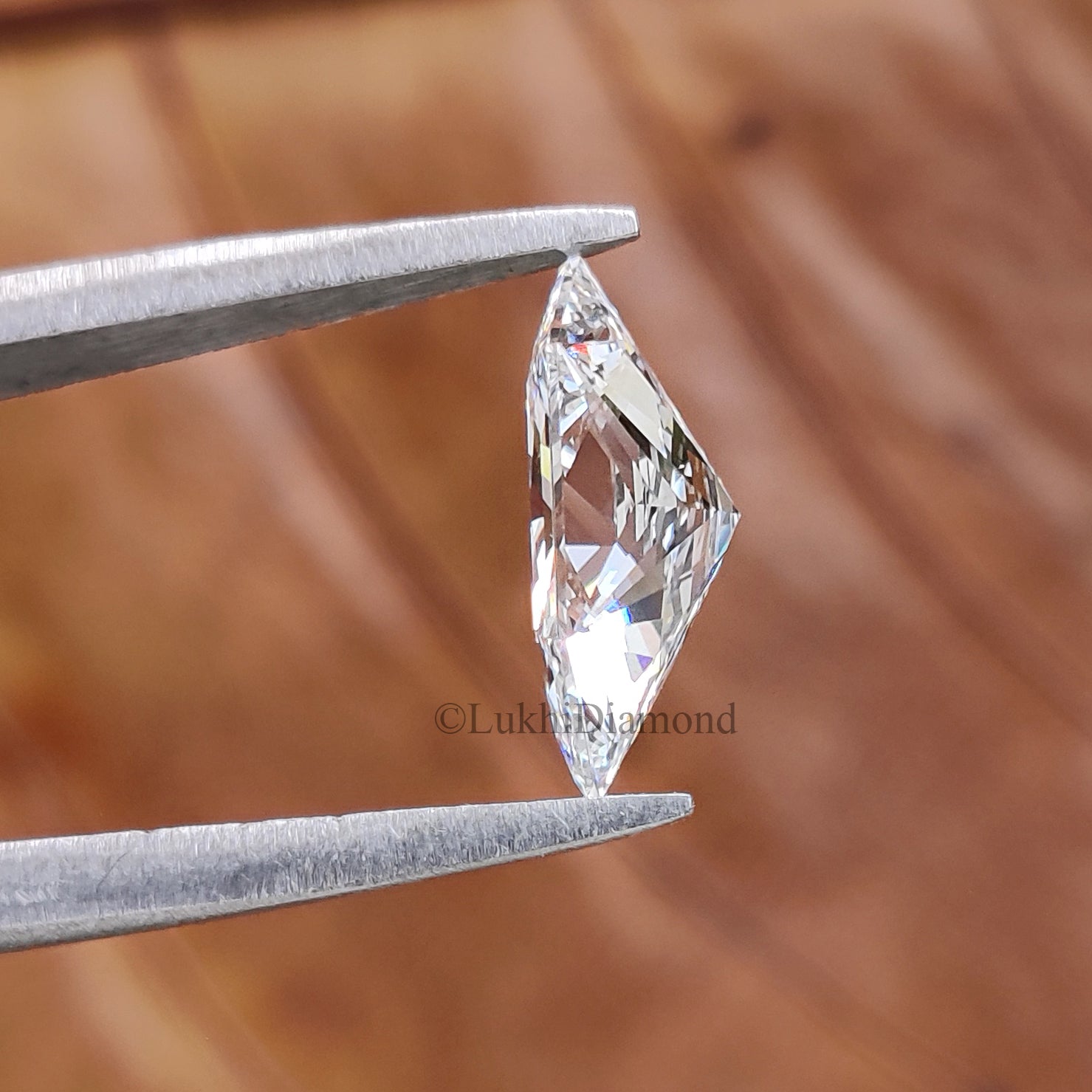 Lab Grown Hexagonal Cut Diamond, Modified Brilliant Cut Loose CVD Diamond, White Colorless Stone for Antique Style Engagement Ring Q204