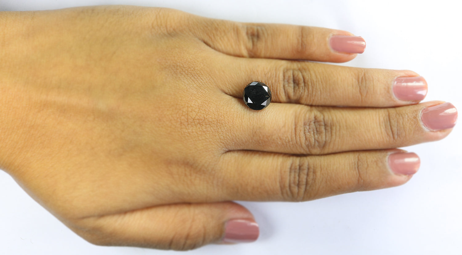 4.23 Ct Natural Loose Round Shape Diamond Black Color Round Cut Diamond 9.65 MM Natural Loose Diamond Round Brilliant Cut Diamond QL9505