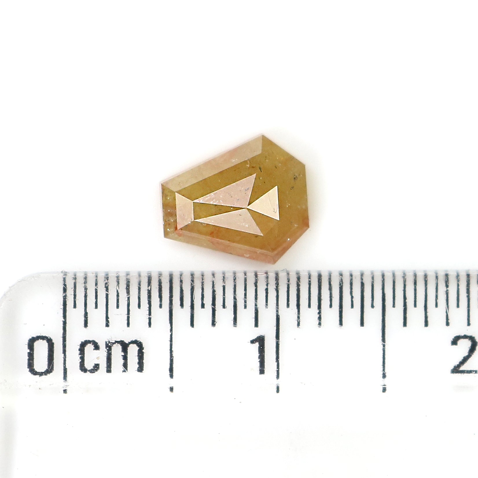 0.81 CT Natural Loose Coffin Cut Diamond Yellow Color Coffin Cut Diamond 7.00 MM Natural Loose Yellow Diamond Coffin Rose Cut Diamond LQ7968