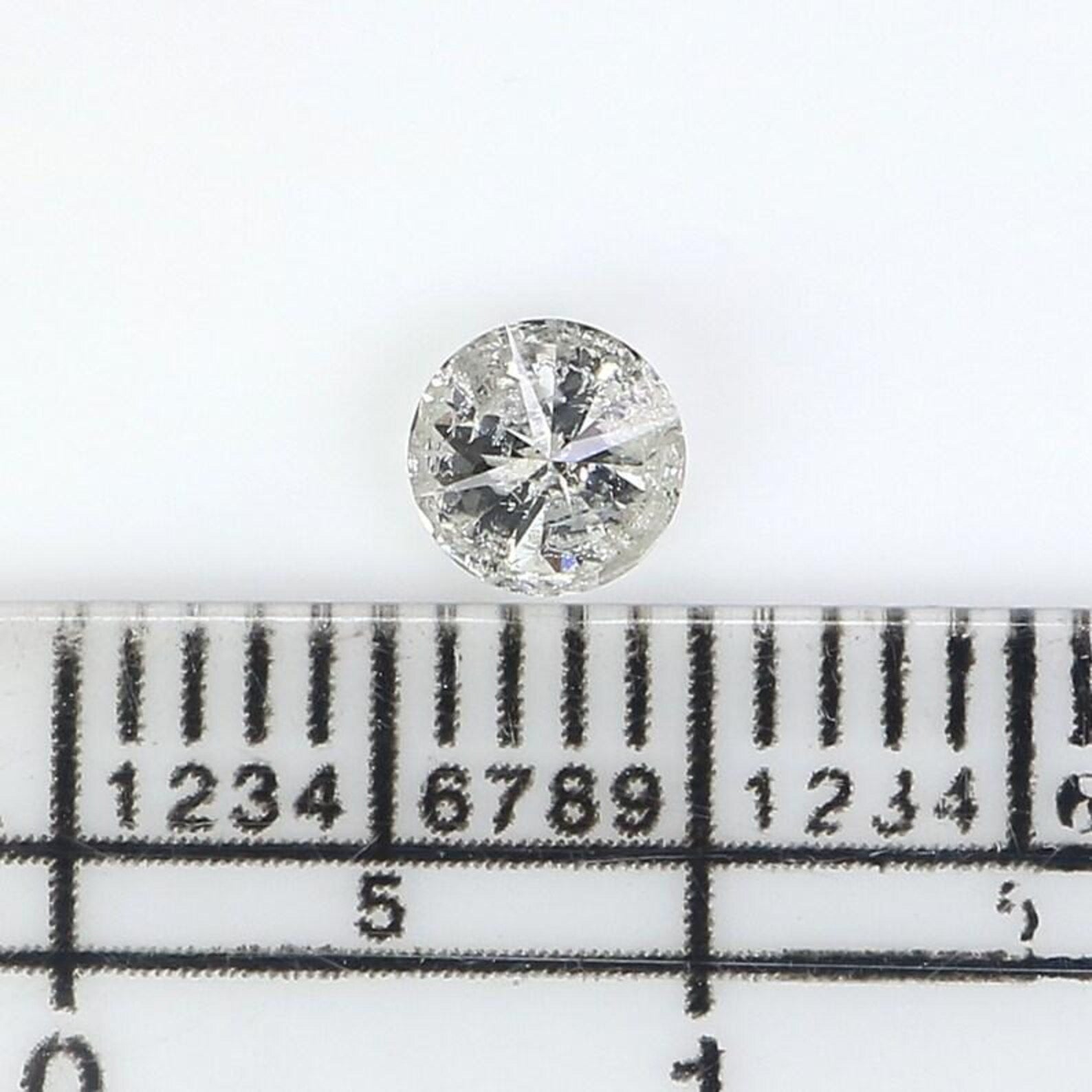 0.34 CT Natural Loose Round Shape Diamond Salt And Pepper Round Diamond 4.40 MM Natural Loose Grey Color Round Brilliant Cut Diamond NQ7705