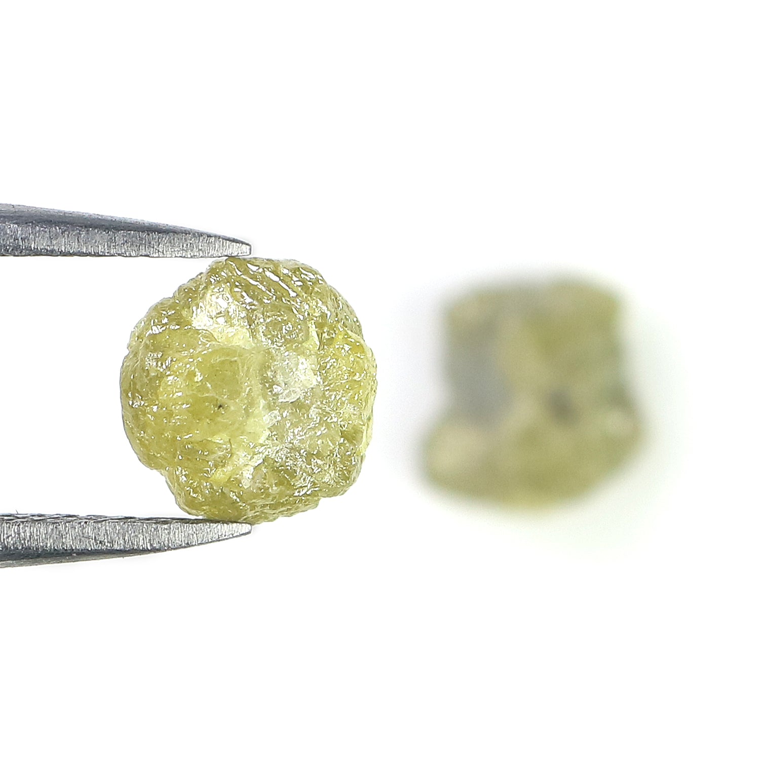 4.04 CT Natural Loose Rough Shape Diamond Green Color Rough Uncut Diamond 7.20 MM Natural Grey Diamond Rough Irregular Cut Diamond LQ3368