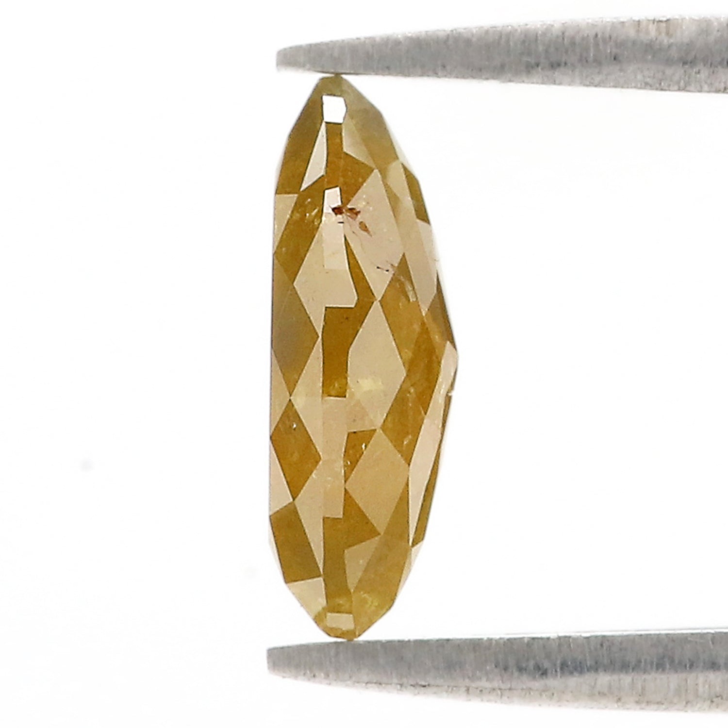 Natural Marquise Yellow Diamond 2.03 CT Loose Rose Cut Yellow Color Stone 10.95 MM Rustic Marquise Diamond For Custom Engagement Ring L3630