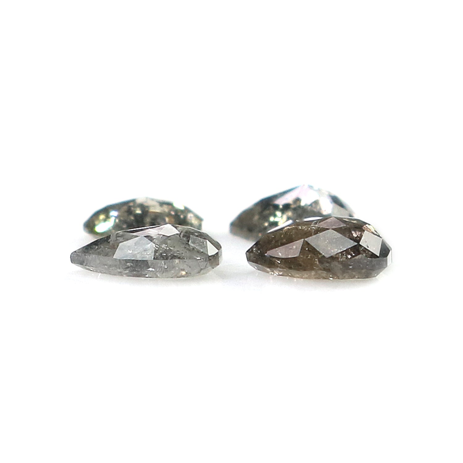 0.69 CT Natural Loose Mix Shape Diamond Salt And Pepper Mix Shape Diamond 3.90 MM Natural Black Grey Color Mix Shape Rose Cut Diamond L1973