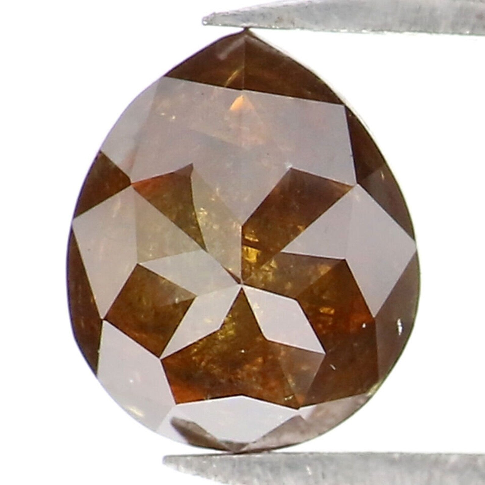 0.70 CT Natural Loose Pear Shape Diamond Grey Brown Color Pear Cut Diamond 6.10 MM Natural Loose Diamond Pear Brilliant Cut Diamond NQ9126