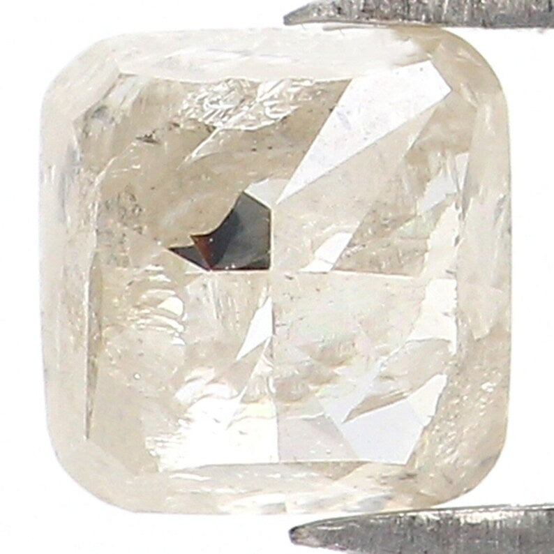 0.67 Ct Natural Loose Cushion Diamond Yellow Grey Color Cushion Diamond 4.60 MM Natural Loose Diamond Cushion Brilliant Cut Diamond NQ8716