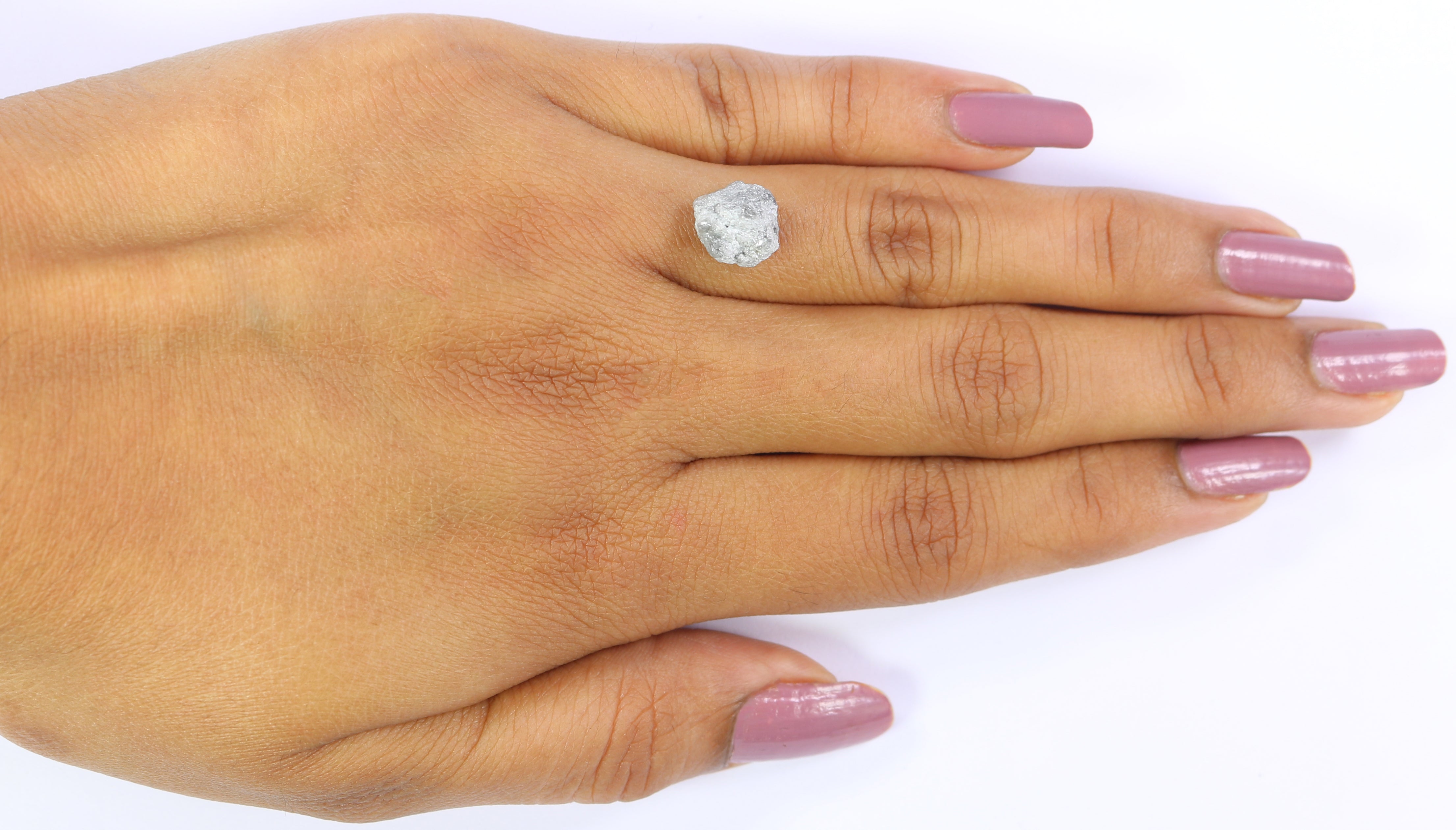4.16 CT Natural Loose Rough Shape Diamond Grey Color Rough Cut Diamond 10.05 MM Natural Loose Grey Color Rough Irregular Cut Diamond KQ2656