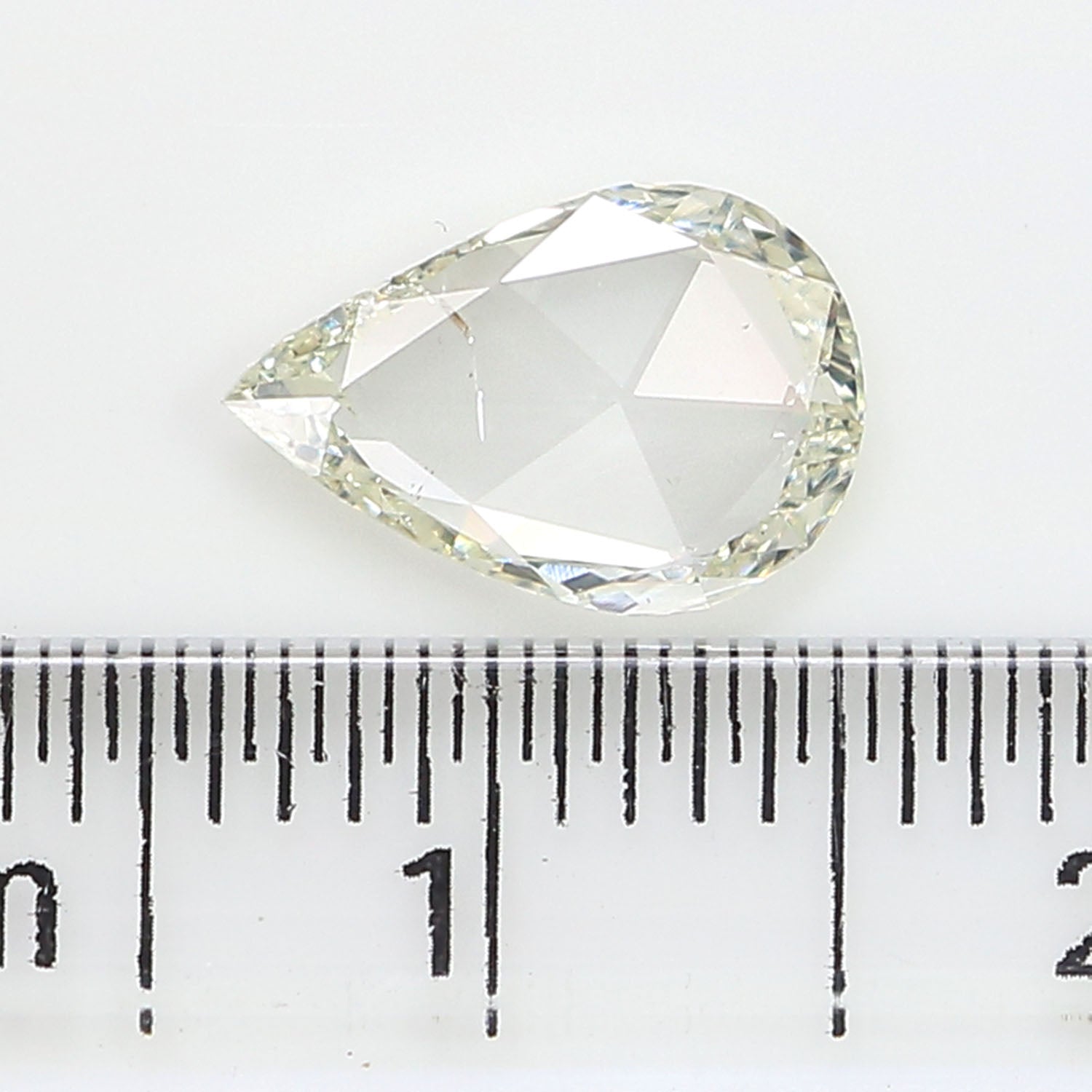 0.85 CT Natural Loose Pear Shape Diamond White - J Color Pear Shape Diamond 9.25 MM Natural Loose White Diamond Pear Rose Cut Diamond QL5487