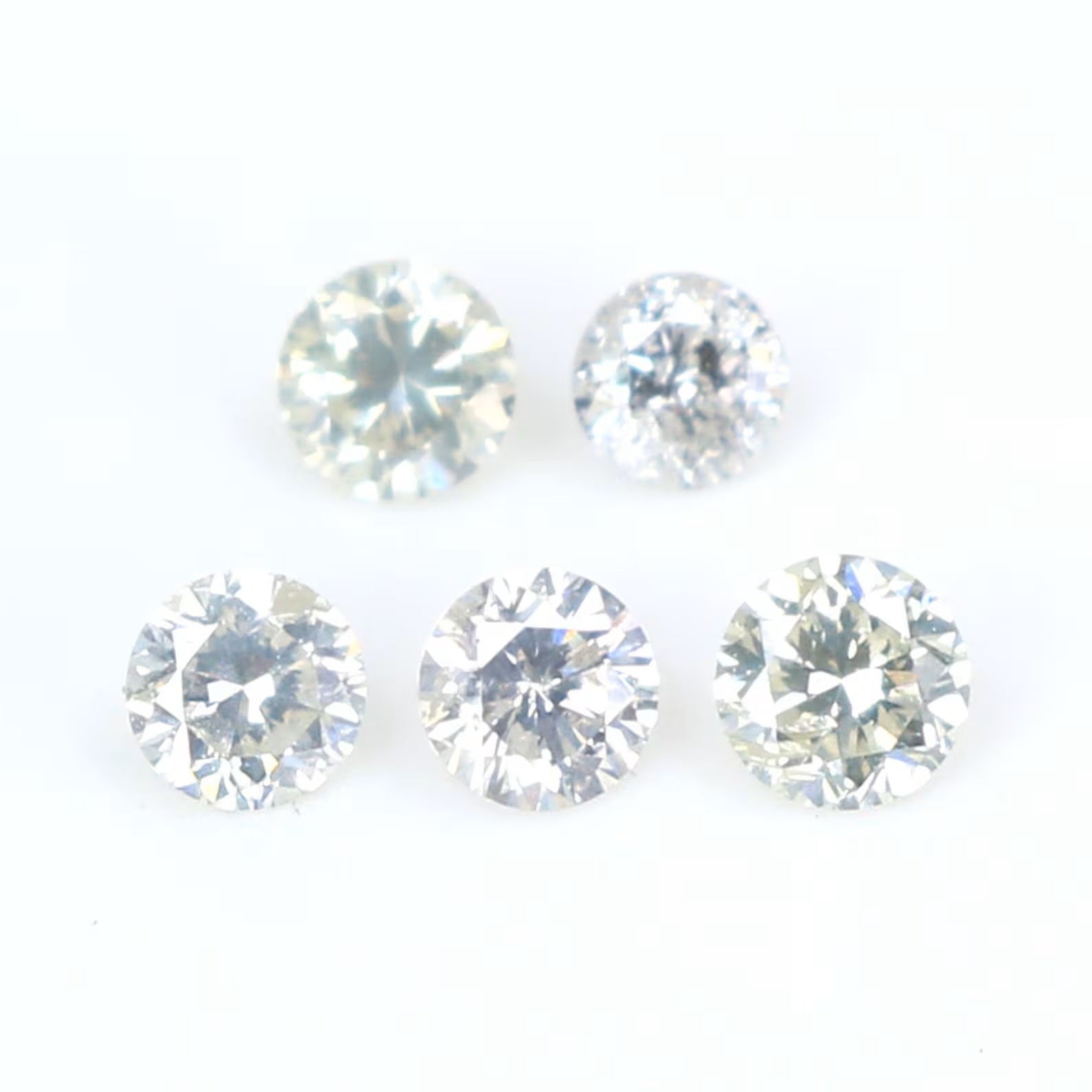 0.26 CT Natural Loose Round Shape Diamond Fancy White Color Round Diamond 2.20 MM Natural Loose Diamond Round Brilliant Cut Diamond N7286