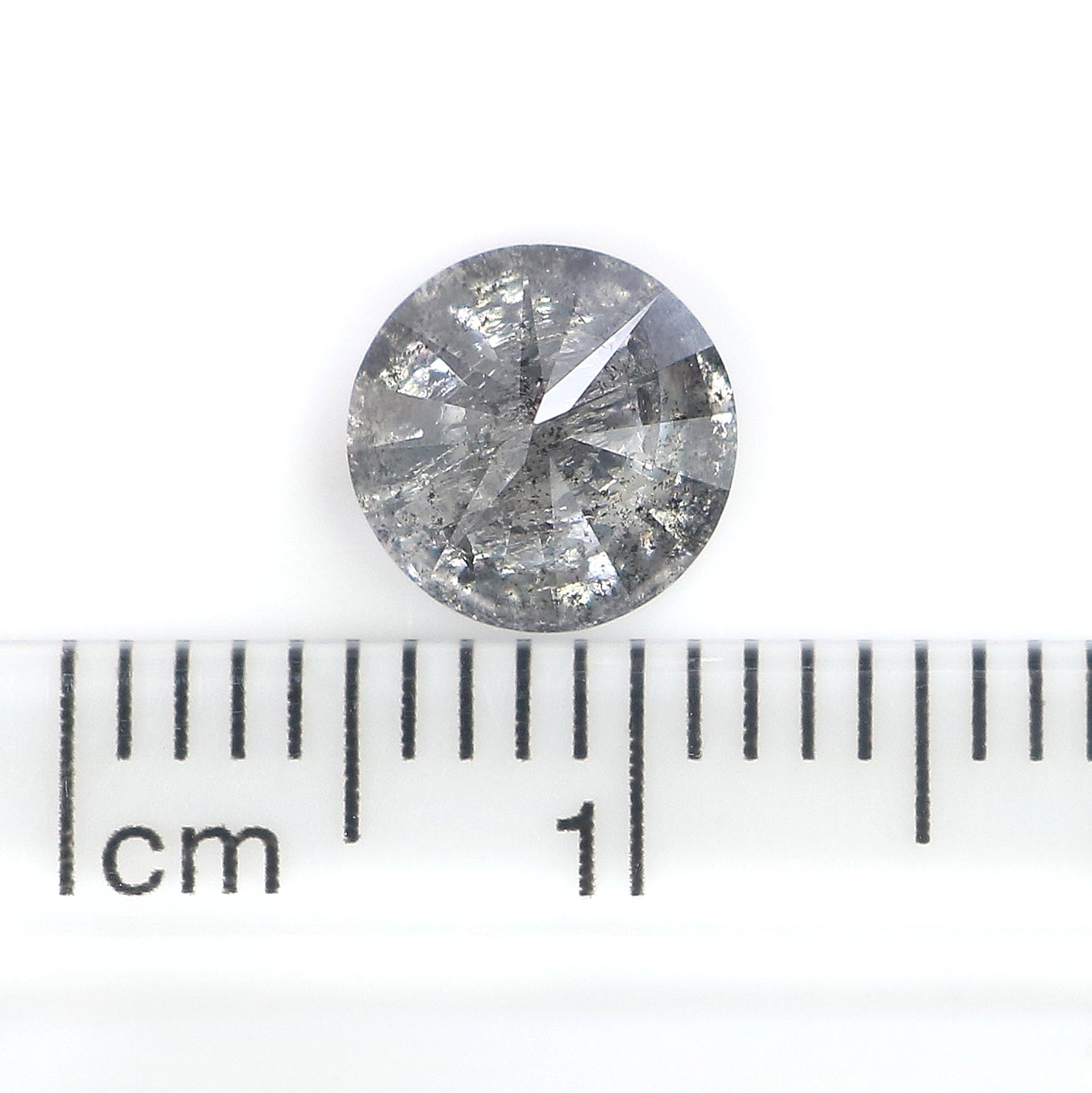 1.44 Ct Natural Loose Round Shape Diamond Salt And Pepper Round Cut Diamond 6.90 MM Natural Loose Diamond Round Brilliant Cut Diamond LQ9352