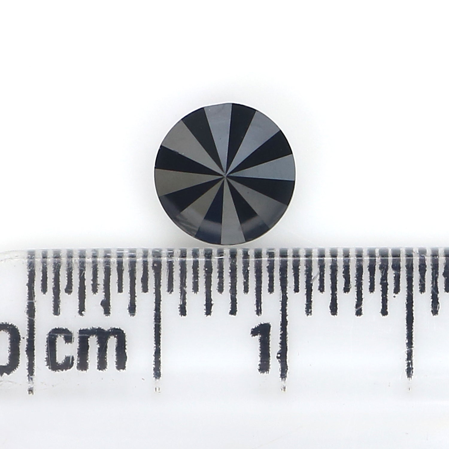 1.02 Ct Natural Loose Round Diamond Black Color Round Diamond 5.65 MM Natural Loose Diamond Black Color Round Brilliant Cut Diamond LC05