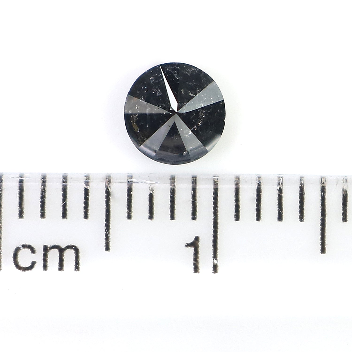 0.43 CT Natural Loose Round Shape Diamond Black Grey Color Round Shape Diamond 4.75 MM Salt And Pepper Round Brilliant Cut Diamond QL5995
