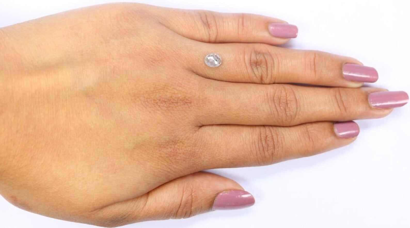 0.68 CT Natural Loose Oval Diamond Grey Color Diamond 6.25 MM Natural Loose Diamond Salt And Pepper Oval Rose Cut Diamond QN2185