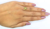 Natural Loose Pear Diamond, Yellow Color Pear Cut Diamond, Natural Loose Diamond, Pear Rose Cut Diamond, 2.71 CT Pear Shape Diamond L2874