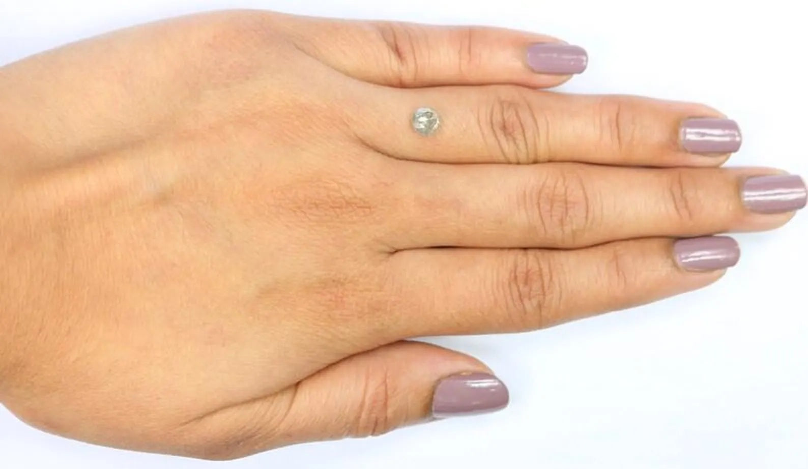 0.64 CT Natural Loose Round Shape Diamond Grey Color Round Cut Diamond 5.10 MM Natural Diamond Green Color Round Rose Cut Diamond NQ396