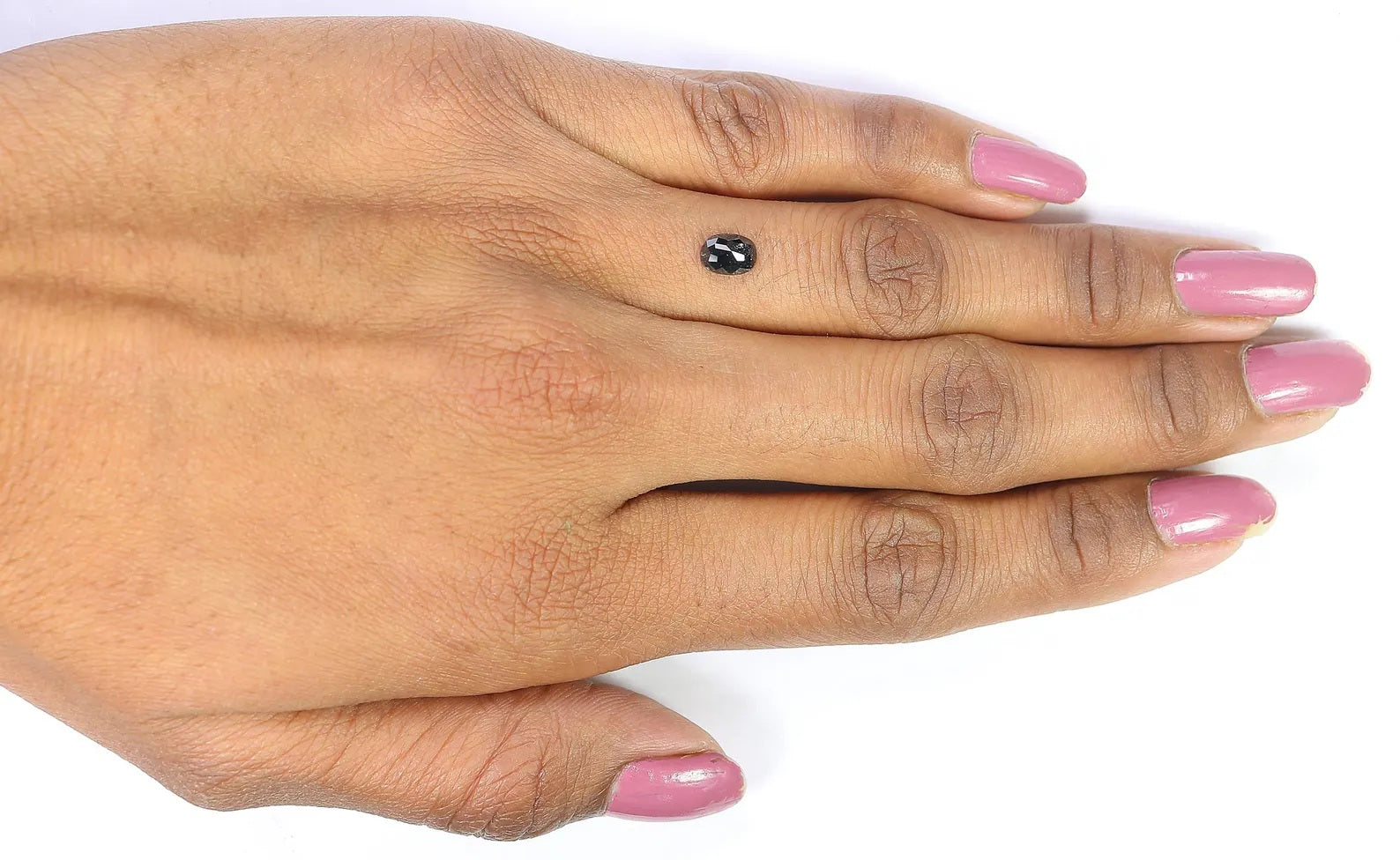 0.63 CT Natural Loose Oval Shape Diamond Black Color Oval Cut Diamond 6.00 MM Natural Loose Black Color Diamond Oval Rose Cut Diamond NQ1686