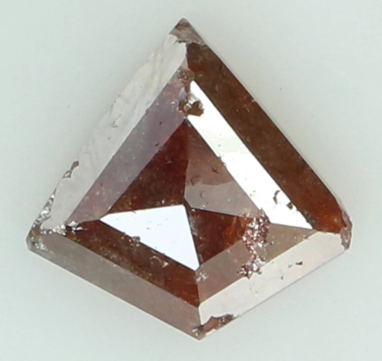 0.78 Ct Natural Loose Shield Shape Diamond Brown Color Shield Cut Diamond 6.80 MM Natural Loose Diamond Brown Shield Rose Cut Diamond N8232