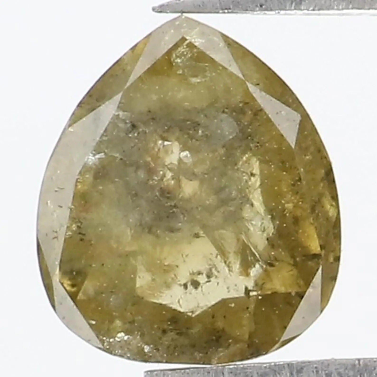 0.73 CT Natural Loose Pear Shape Diamond Green Color Pear Cut Diamond 5.60 MM Natural Loose Diamond Green Color Pear Rose Cut Diamond NQ1746