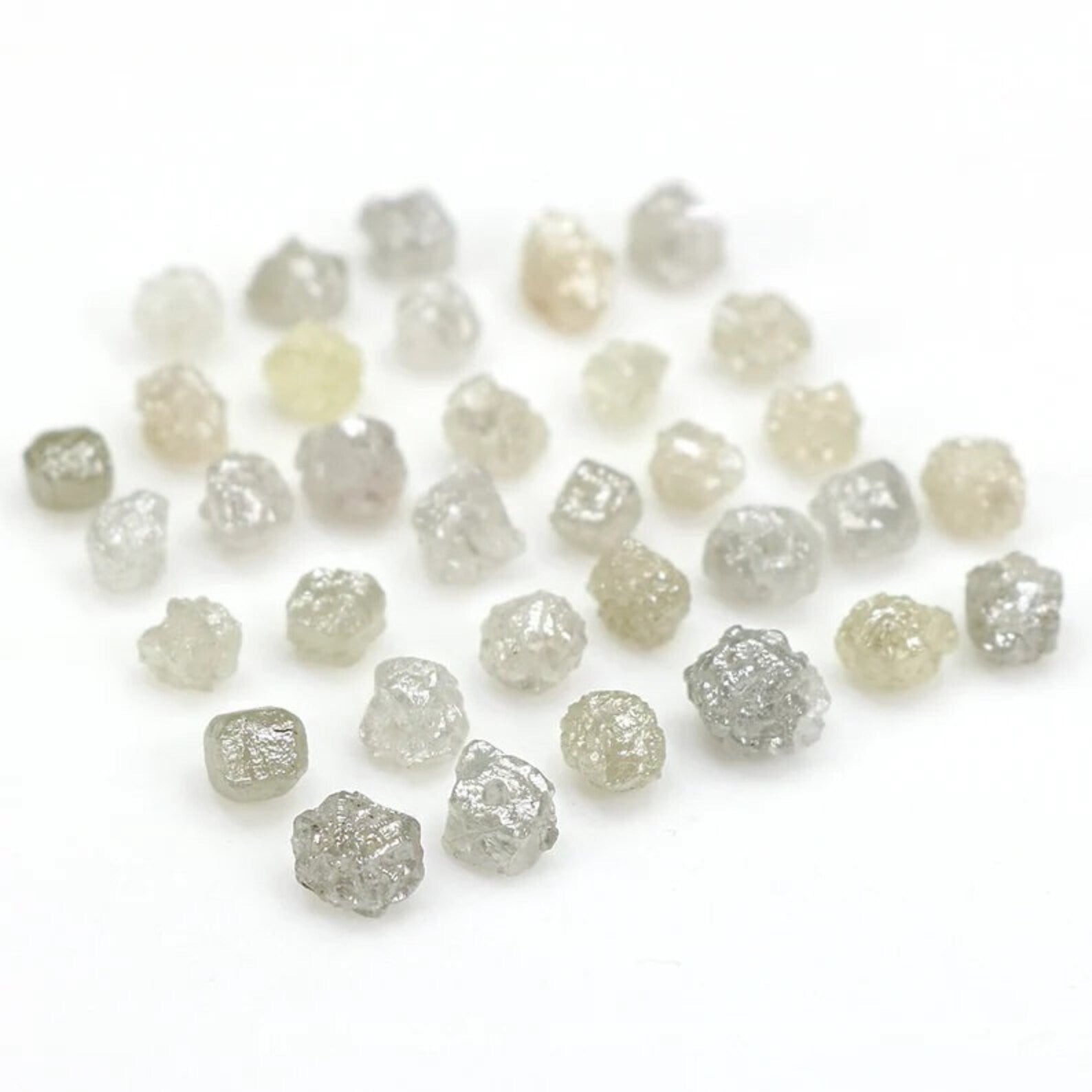 7.06 CT Natural Loose Rough Shape Diamond Yellow Gray Color Rough Cut Diamond 2.95 MM Natural Diamond Irregular Rough Cut Diamond NQ1712