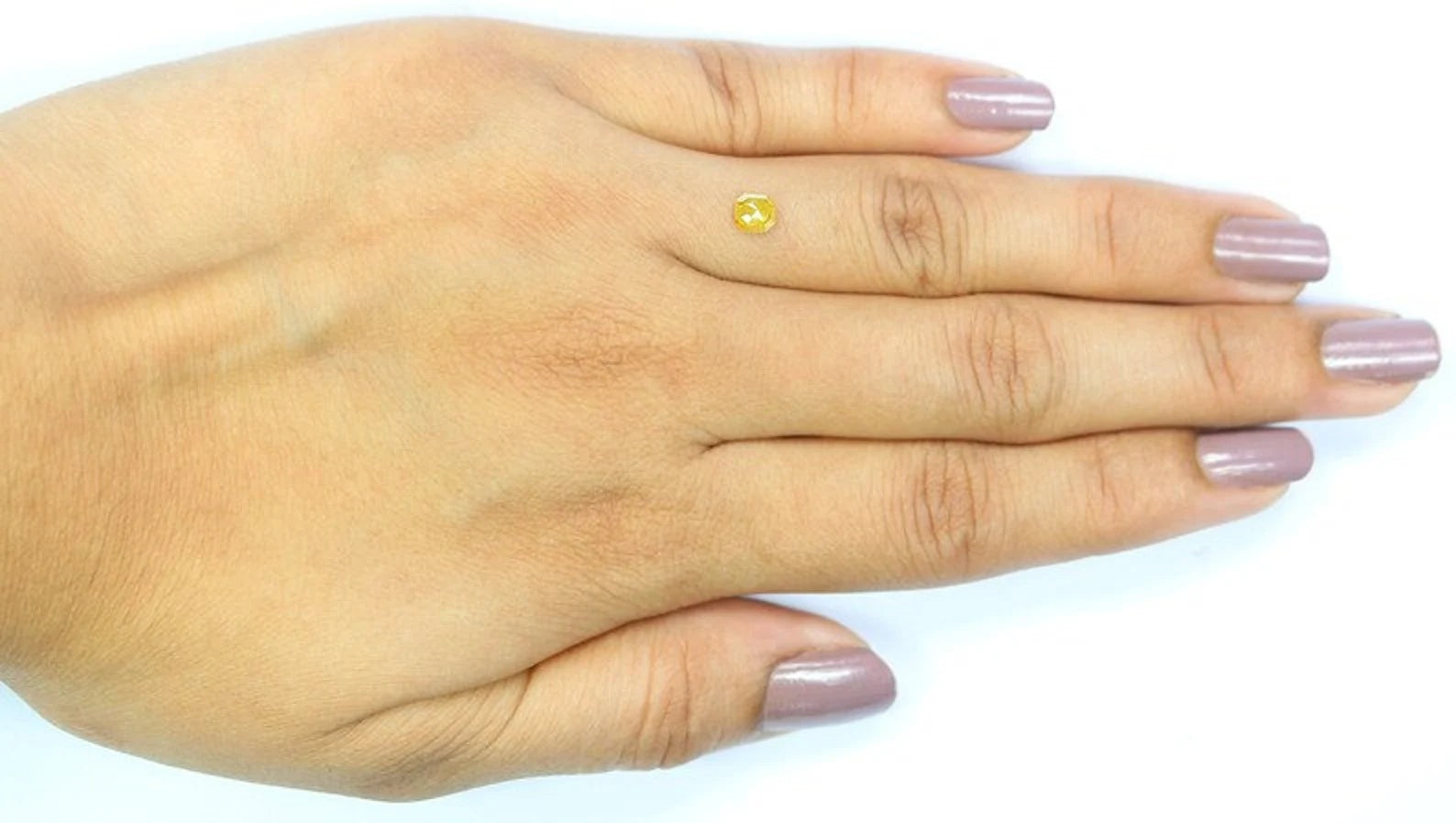 0.39 CT Natural Loose Diamond Radiant Shape Diamond Yellow Color Radiant Cut Diamond 4.20 MM Natural Loose Radiant Rose Cut Diamond NQ7022