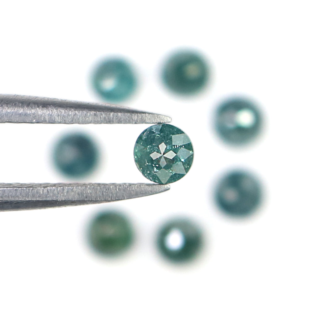 1.45 Ct Natural Loose Round Rose Cut Diamond Blue Color Round Shape Diamond 3.10 MM Natural Loose Blue Color Round Rose Cut Diamond N7006