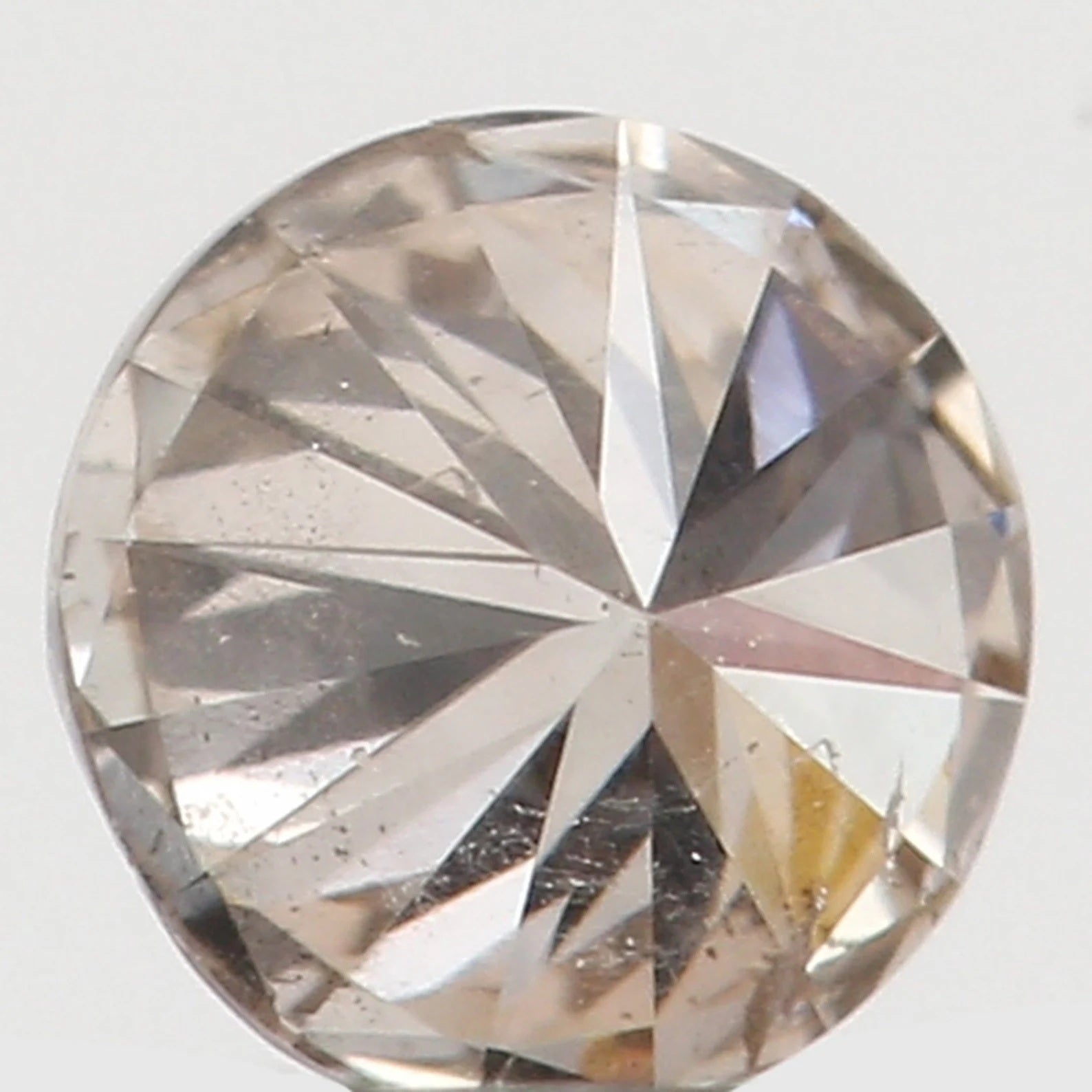 0.126 Ct Natural Loose Round Shape Diamond Brown Color Round Cut Diamond 3.20 MM Natural Loose Diamond Round Brilliant Cut Diamond N7834
