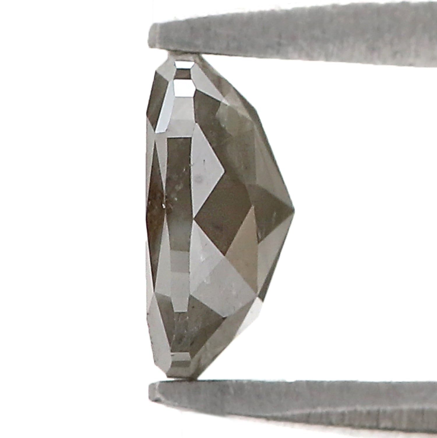 Natural Oval Diamond 0.84 CT Loose Rose Cut Grey Stone 6.10 MM Rustic Diamond For Custom Engagement Ring L3629
