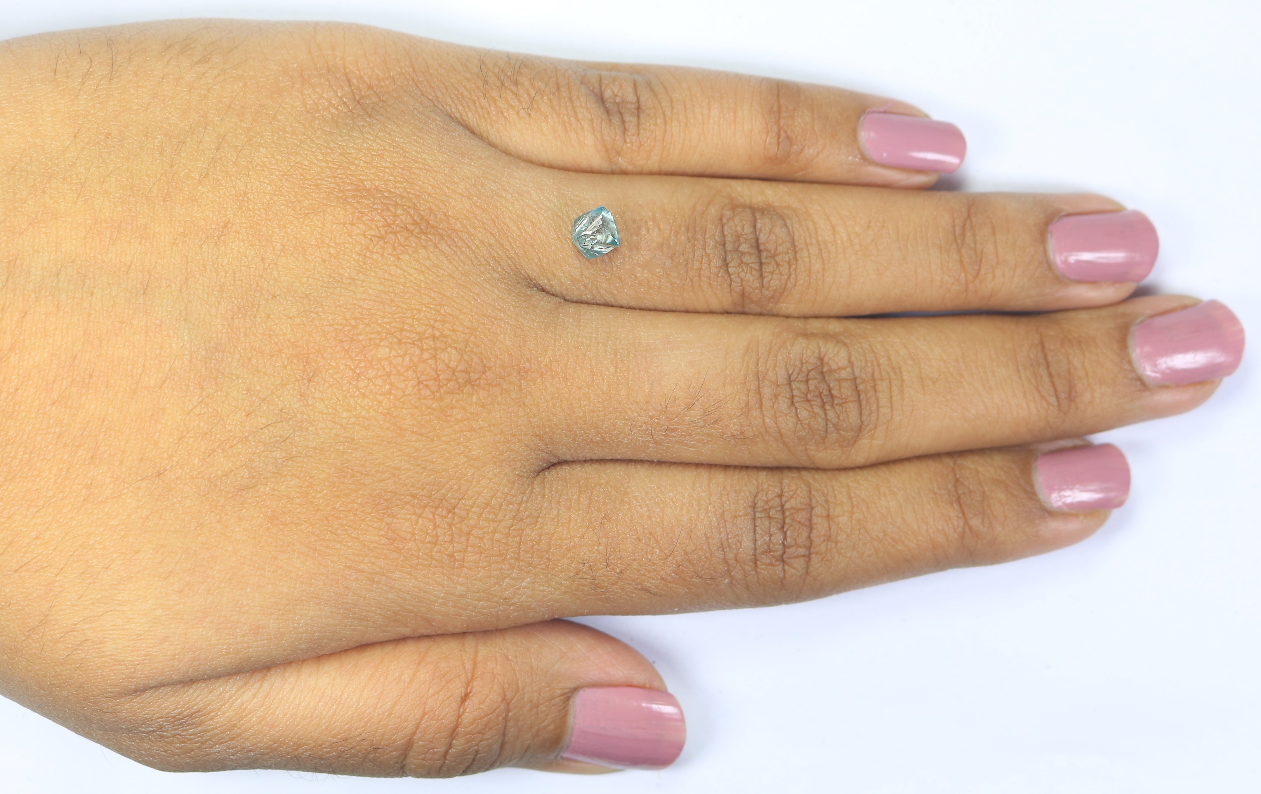 1.23 CT Natural Loose Rough Shape Diamond Blue Color Rough Uncut Diamond 6.55 MM Natural Loose Blue Color Rough Irregular Cut Diamond L3499