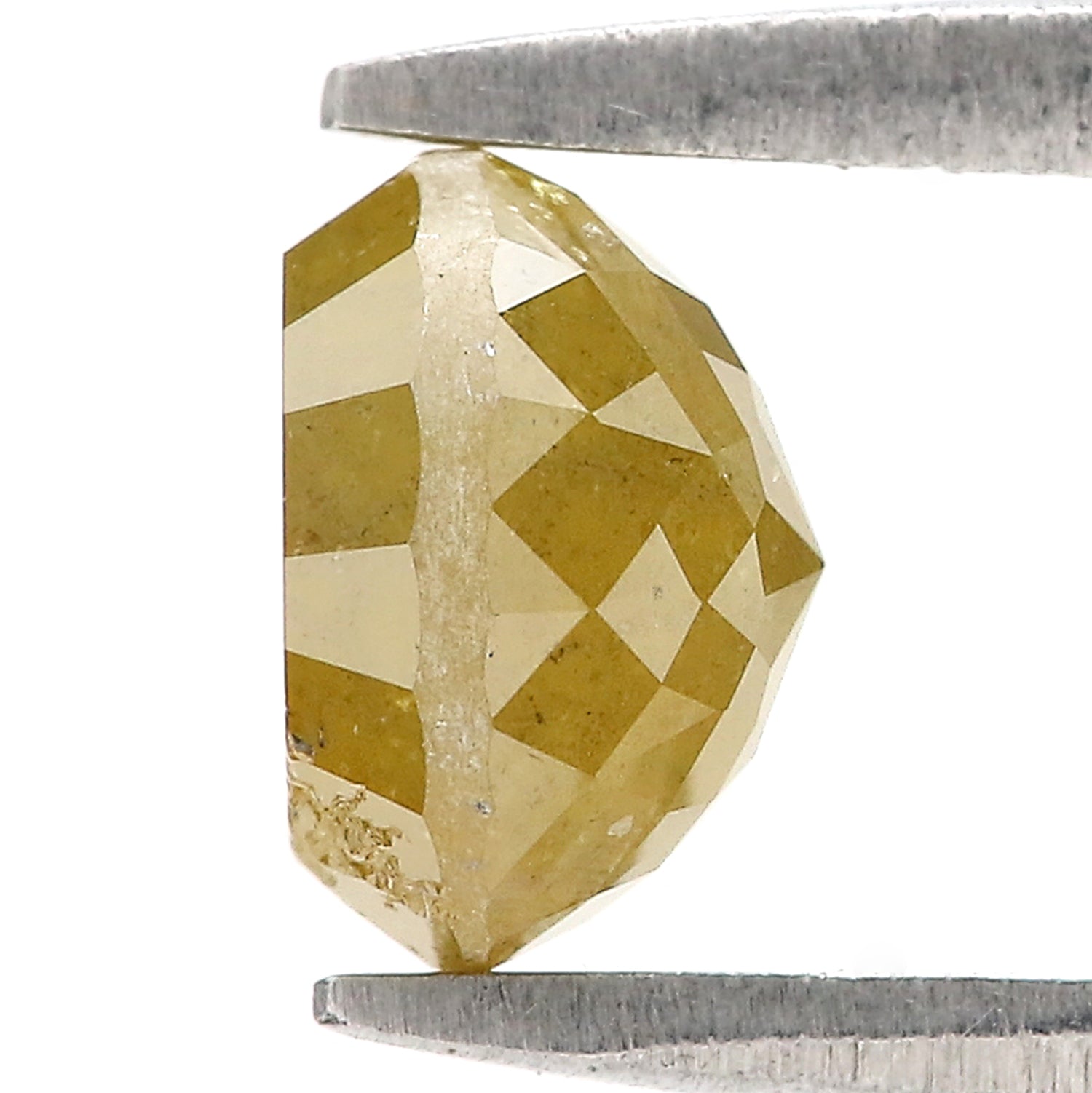 1.65 CT Natural Loose Round Rose Cut Diamond Yellow Color Round Shape Diamond 6.60 MM Natural Yellow Color Round Rose Cut Diamond LQ5279